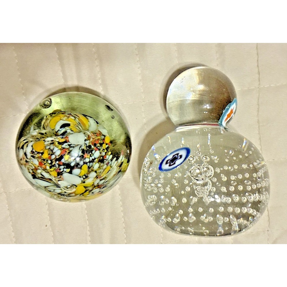 1-FRATELLI TOSO Murano Controlled Bubble and 1-confetti multicolor